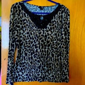 East 5th ladies animal print top